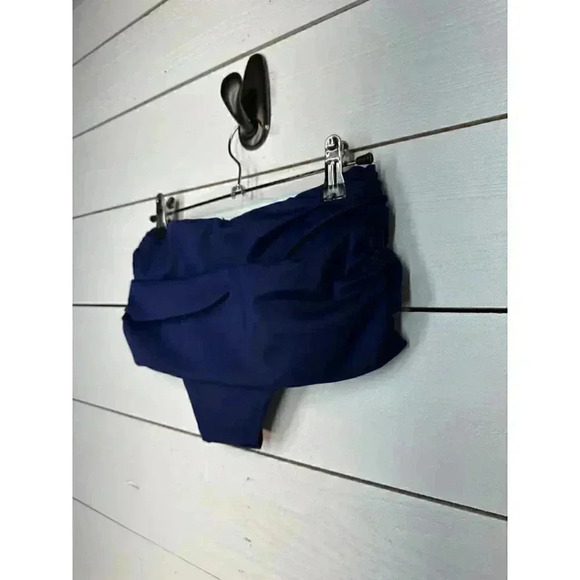 NWT • SKIMS SWIM • XXS • Sculpting Slim Fold Over Bikini Bottom • Midnight Blue - Picture 4 of 13